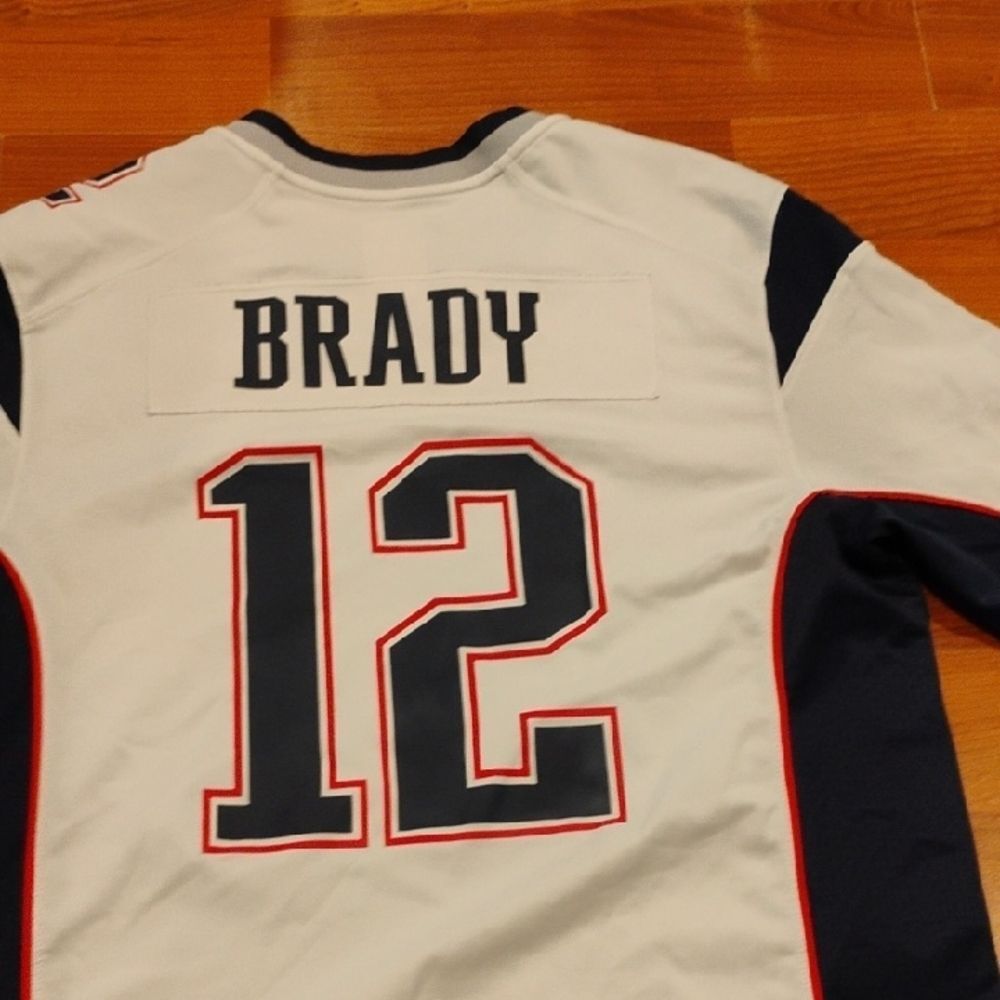 Nike Patriots Jersey - White and Navy - Picture 6 of 6